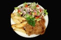 Hearty Chicken Schnitzel 1 Royalty Free Stock Photo