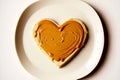 hearty delicious peanut butter from nuts on plate