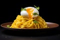 Hearty Egg pasta. Generate Ai Royalty Free Stock Photo