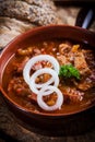 Hearty goulash soup Royalty Free Stock Photo