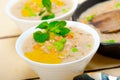 Hearty Middle Eastern Chickpea and Barley Soup Royalty Free Stock Photo