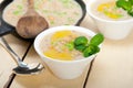 Hearty Middle Eastern Chickpea and Barley Soup Royalty Free Stock Photo