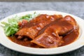 Hearty plate of flavorful Mexican cooking