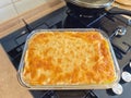 Hearty potato gratin with parmesan cheese cream