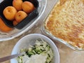 Hearty potato gratin with parmesan cheese cream