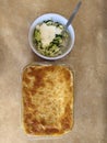 Hearty potato gratin with parmesan cheese cream