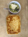 Hearty potato gratin with parmesan cheese cream