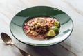 Mexican Chicken Tortilla Soup Royalty Free Stock Photo