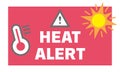 Heat alert banner