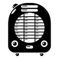 Heat-blower icon, simple style.