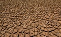 Heat , drought parched ground . Royalty Free Stock Photo