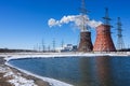 Heat electropower station Royalty Free Stock Photo