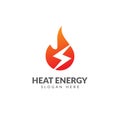 Heat energy logo design