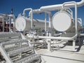 Heat exchangers in a refinery