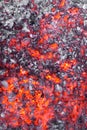 Heat from hot coals Royalty Free Stock Photo