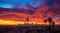 heat phoenix arizona sunset Royalty Free Stock Photo