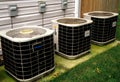 Heat Pumps and Air Conditioners Royalty Free Stock Photo