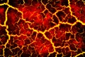 Heat red cracked ground texture Royalty Free Stock Photo