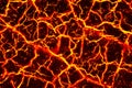 Heat red cracked ground texture Royalty Free Stock Photo