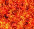 Heat red lava texture of eruption volcano Royalty Free Stock Photo