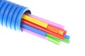 Heat shrink tubing in corrugated pipe electrical installations