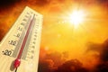 Heat Temperature - Thermometer And Warm Sun