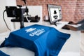 Heat Transfer T Shirt Printing Royalty Free Stock Photo