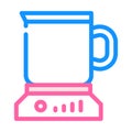 heated cup color icon vector illustration