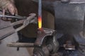 Heated metal