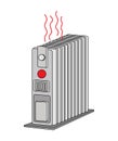 Heater clip art illustration vector isolated