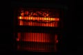 Heater hot red light dark