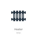 Heater icon vector. Trendy flat heater icon from winter collection isolated on white background. Vector illustration can be used Royalty Free Stock Photo