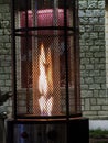 Heater of gass for outside with gass , fire flame