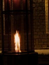 Heater of gass for outside with gass , fire flame