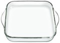 Heath Resistant Square Glass Baking Pan Isolated On White Background Royalty Free Stock Photo