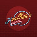 Heathen haven neon sign lamp