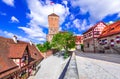Heathen Tower, Nuremberg - Travel medieval landscape in Bavaria, Germany