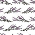 Heather seamless pattern