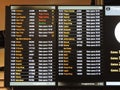 Heathrow airport departure board