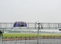 LONDON, ENGLAND - SEPTEMBER 27, 2017: Heathrow Pod Parking Machine in London Heathrow International Airport.