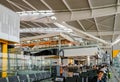 Heathrow, Terminal 5, London, UK - September 25, 2017: Quiet sea