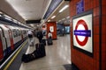 Heathrow underground station Royalty Free Stock Photo