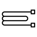 Heating control icon outline vector. Radiator heater Royalty Free Stock Photo