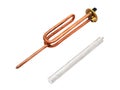 Heating element with magnesium anode for water boiler
