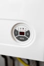 Heating gas boiler control panel detail Royalty Free Stock Photo