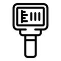 Heating thermal imager icon, outline style Royalty Free Stock Photo