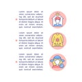 Heatstroke prevention concept line icons with text