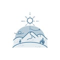 Heatwave icon.. Vector illustration decorative design
