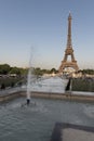 Heatwave in Paris, 2019 People using the fountains in the Trocadro Gardins in an effort to cool down