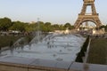 Heatwave in Paris, 2019 People using the fountains in the Trocadro Gardins in an effort to cool down